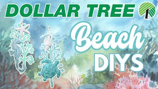 Shore Living: 7 NEW Dollar Tree DIYS & Hacks! Coastal Beach Decor 2024