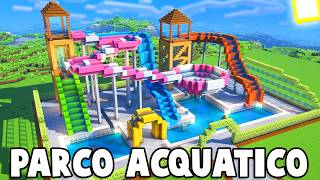 HOW TO BUILD A WATER PARK IN MINECRAFT screenshot 4