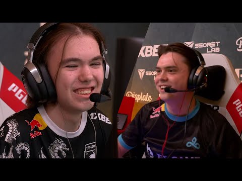 donk and electroNic BIG SMILE 😁 at the Major | Team Spirit vs. Cloud9 - PGL CS2 Major Copenhagen