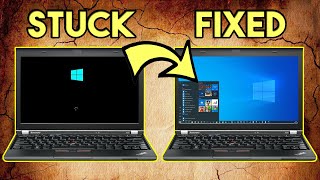 Windows 10 Stuck On Black Screen - Before Login - Easy Fix by HealMyTech 103,014 views 3 years ago 9 minutes, 48 seconds