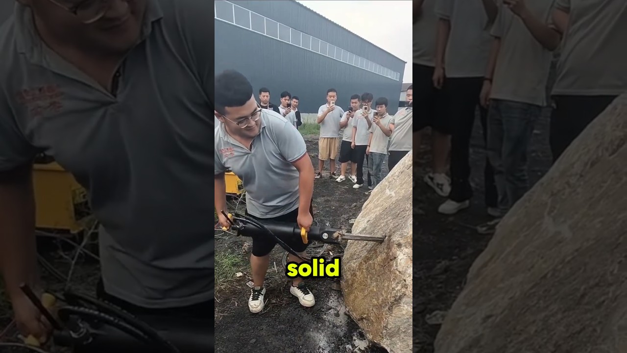 This Machine Splits Solid Rock Without Explosives