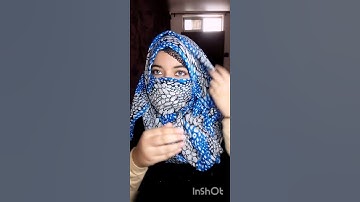 2 minute Niqab || instant hijab tutorial | Use Hijab as a Cap | Niqab Style