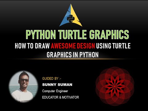 How To Draw Awesome Design Using Turtle Graphics in Python | IN HINDI