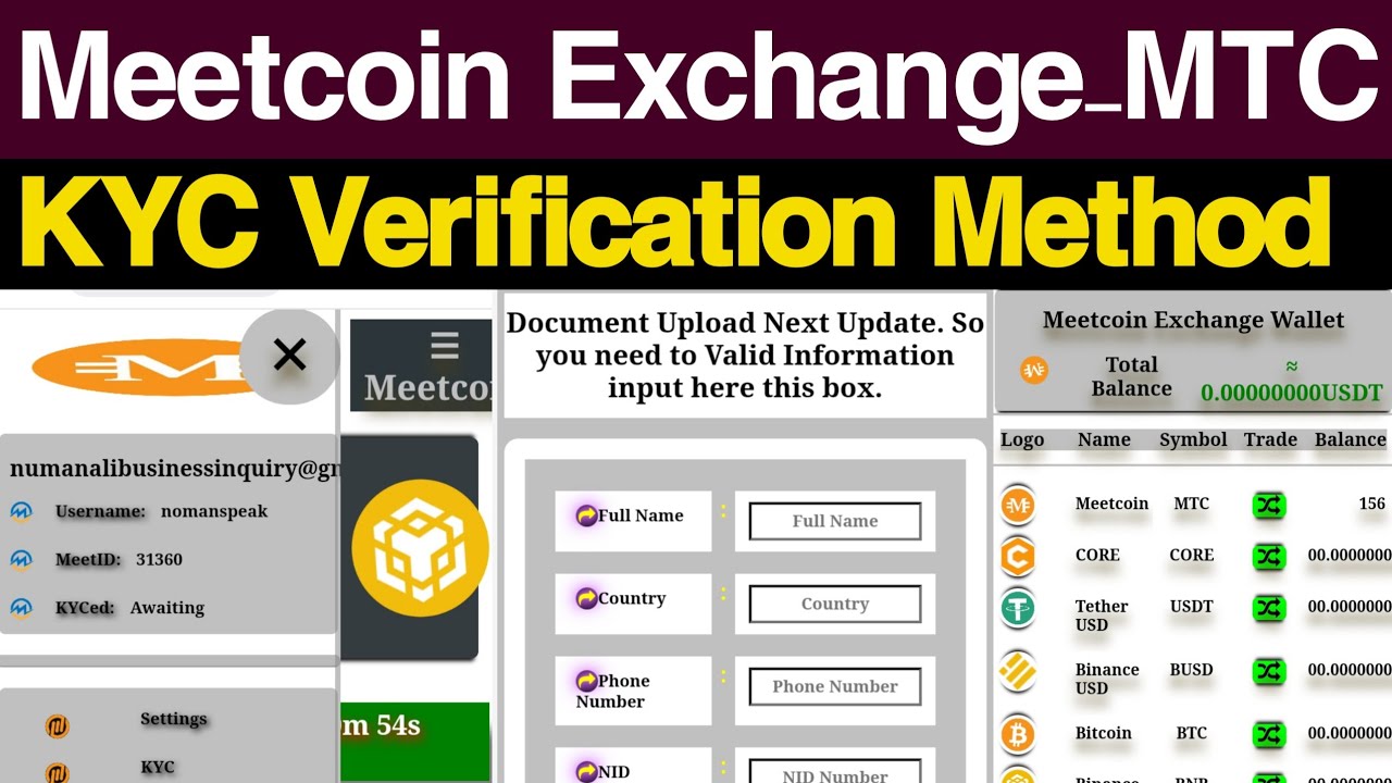 Meetcoin Exchange KYC Verification Full Process | MTC Mining KYC App