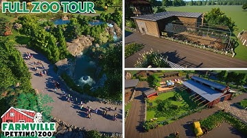 Zoo Touring A Countryside Petting Zoo In Planet Zoo | Farmville Zoo Full Tour