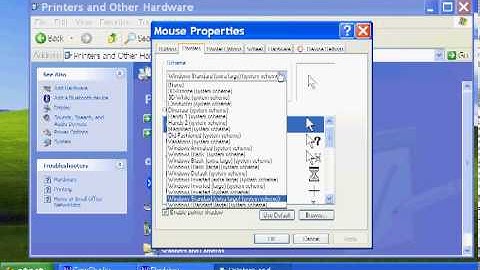 change WindowsXP Mouse cursors!
