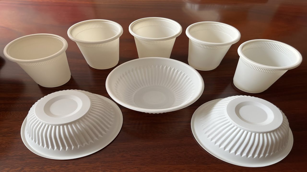 Pla Ice Husk Corn Starch Plant Fiber Food Container Box Tray Machine Production Line