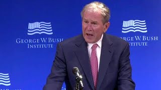 George W. Bush calls bigotry, white supremacy 'blasphemy'