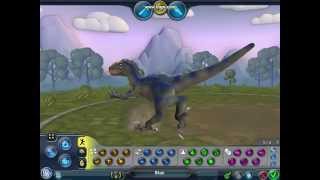 Spore Jurassic World Raptor Blue.