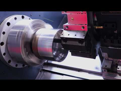 Johnford SL-500A Slant Bed Turning Center video