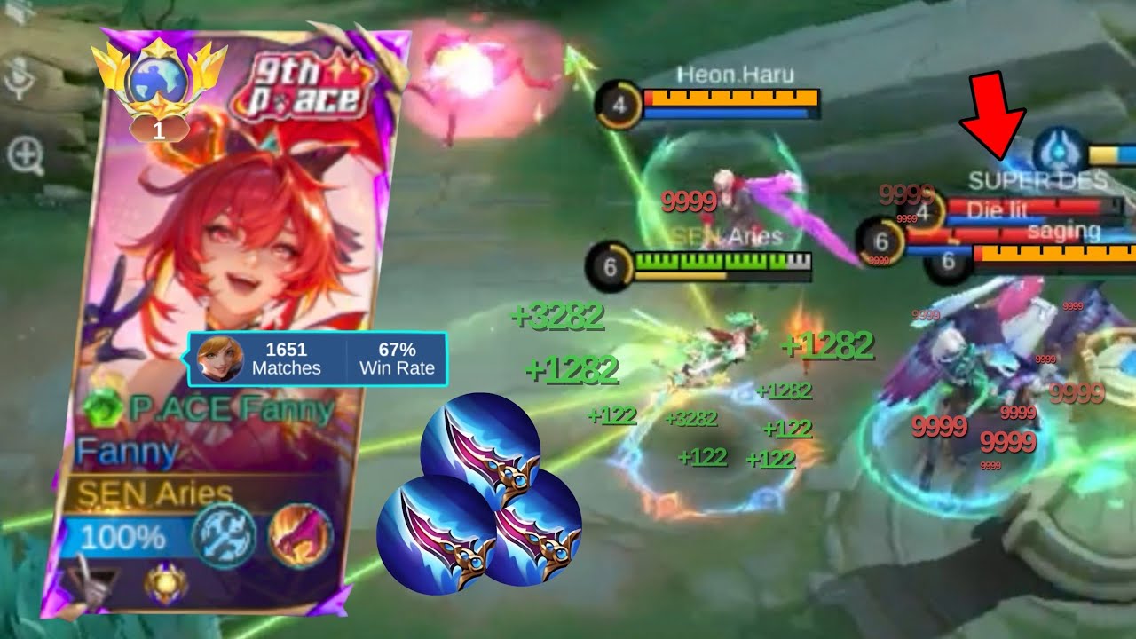 FANNY SHOWS WHY SHE'S THE QUEEN MYTHICAL GLORY RANK - MLBB