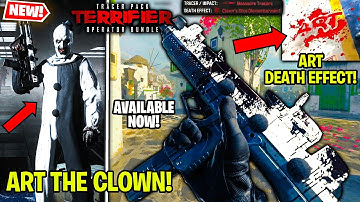 *NEW* Tracer Pack TERRIFIER OPERATOR BUNDLE is CRAZY in MW3 WARZONE 🤡 (Art The Clown x CoD)