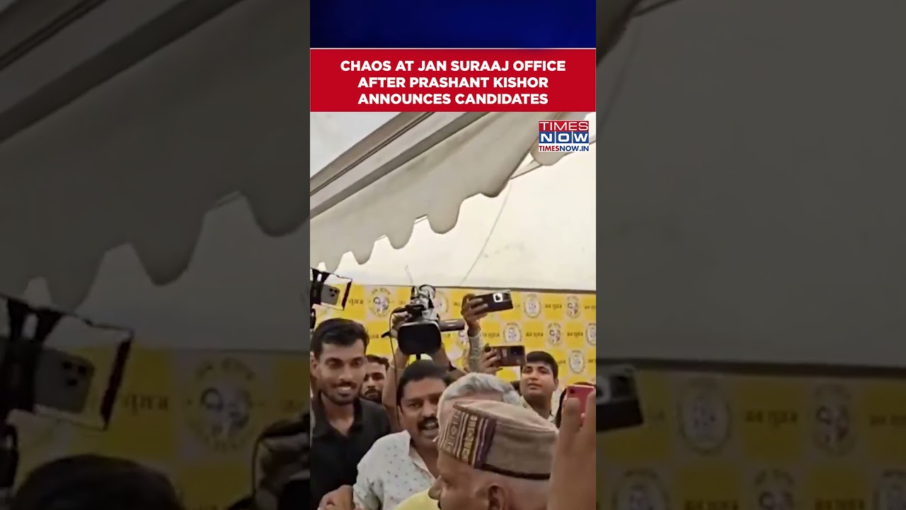 Chaos Erupts At Jan Suraaj Office Soon After Prashant Kishor Announces 1st Candidates List 
