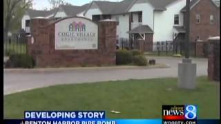 Pipe bomb explodes at apt. complex