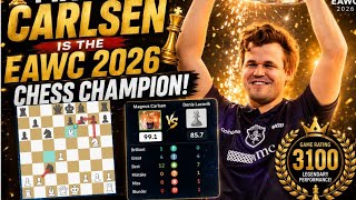 Magnus Carlsen is the EWC 2026 Champion 🏆 