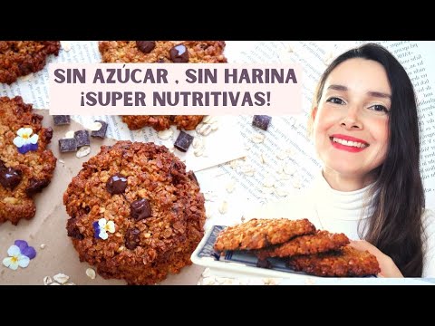 Galletas de avena y yogur sin azúcar. Receta de cocina fácil, sencilla y  deliciosa