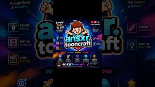 “Design • Animate • Inspire | ansxr.tooncraft” #GraphicDesign #Animation #MotionGraphics #DigitalArt