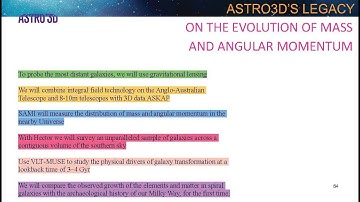 ASTRO 3D Science Legacy Meeting keynote: Theme 3 - Mass and Angular Momentum