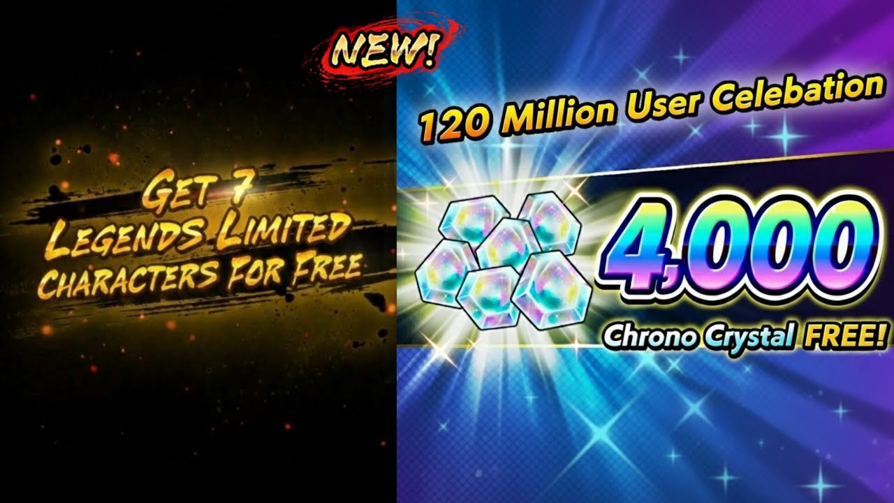 FREE 4000 Chrono Crystals,7 FREE LF Characters,Supporter Guaranteed Summon!!!-Dragon Ball Legends 