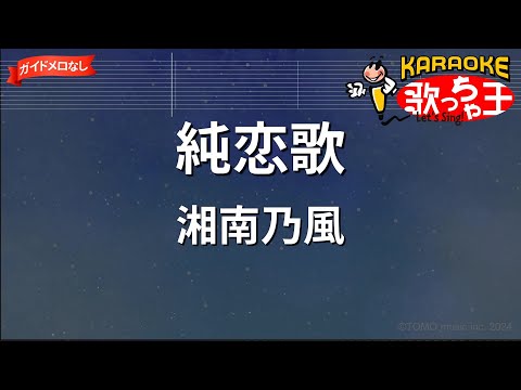【ガイドなし】純恋歌 / 湘南乃風【カラオケ】
