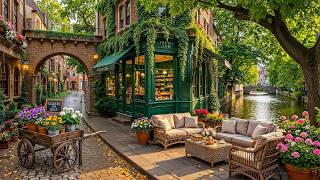 Calm Morning Summer Ambience 🌿 Cozy Coffee Shop Ambience with Deep & Smooth Jazz Music for Unwind screenshot 1