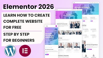 কিভাবে একটি বিনামূল্যের পেশাদার ওয়েবসাইট তৈরি করবেন ~ধাপে ধাপে~ ২০২৬ (নতুনদের জন্য ওয়ার্ডপ্রেস এবং এলিমেন্টর)