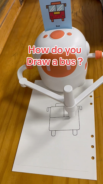 How do you draw a bus? #drawing #funny #robotart #draw #bus