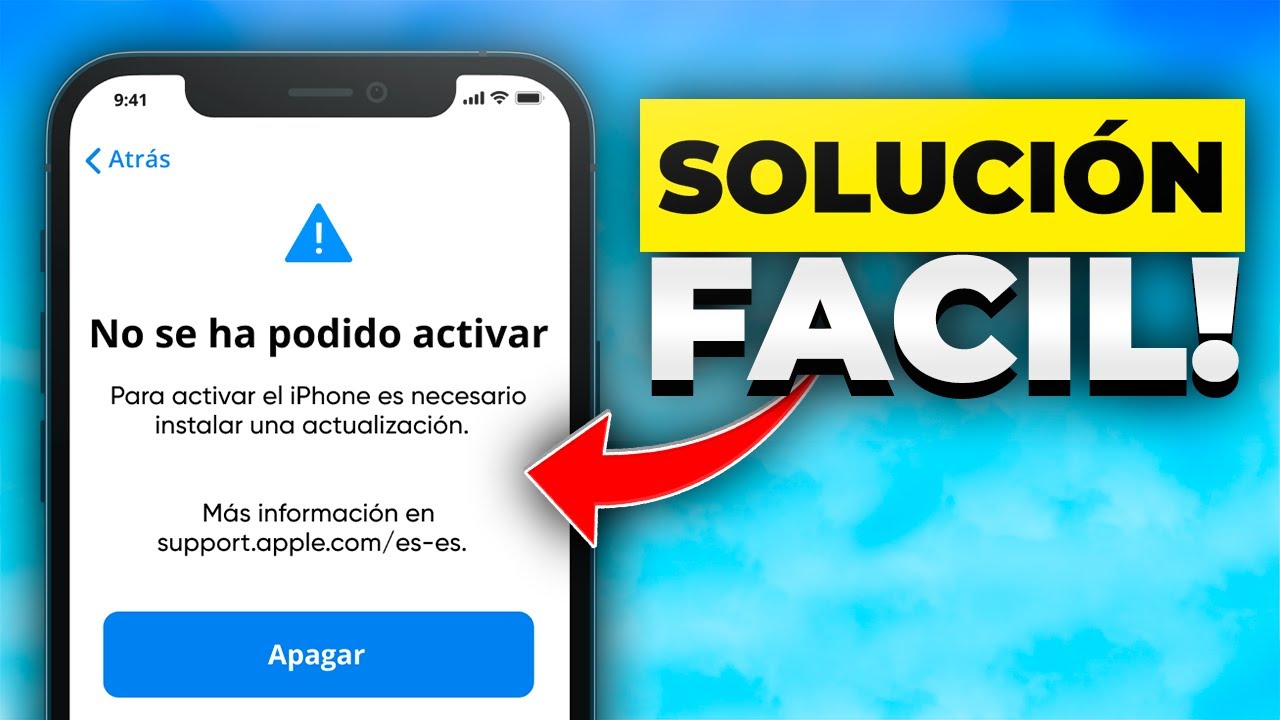 No se pudo activar iPhone porque no se pudo obtener la información de