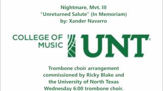 Unreturned Salute Xander Navarro