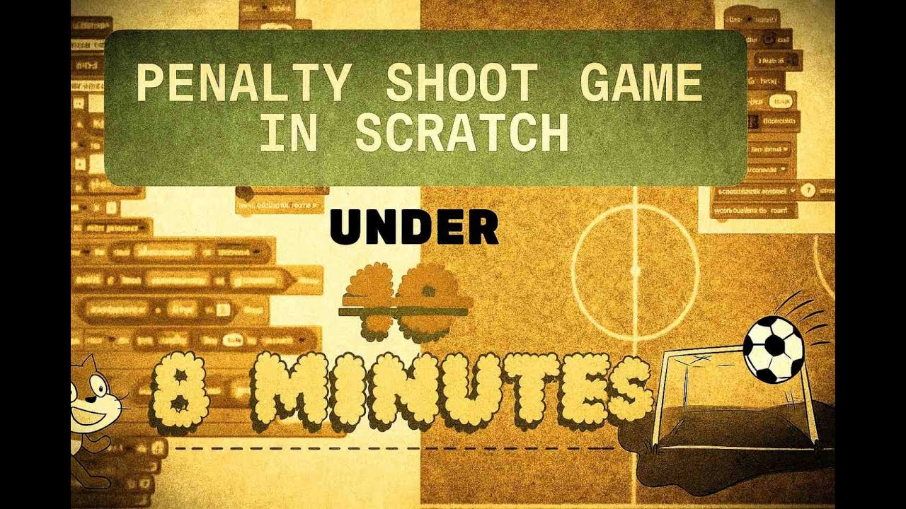 penalty shootout game in javascript with source code |... penalty shootout game using scratch under 8 minutes - YouTube