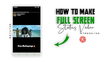 How To Make #Trending Full Screen [Status In] WhatsApp Status Video In Kinemaster [Hindi]