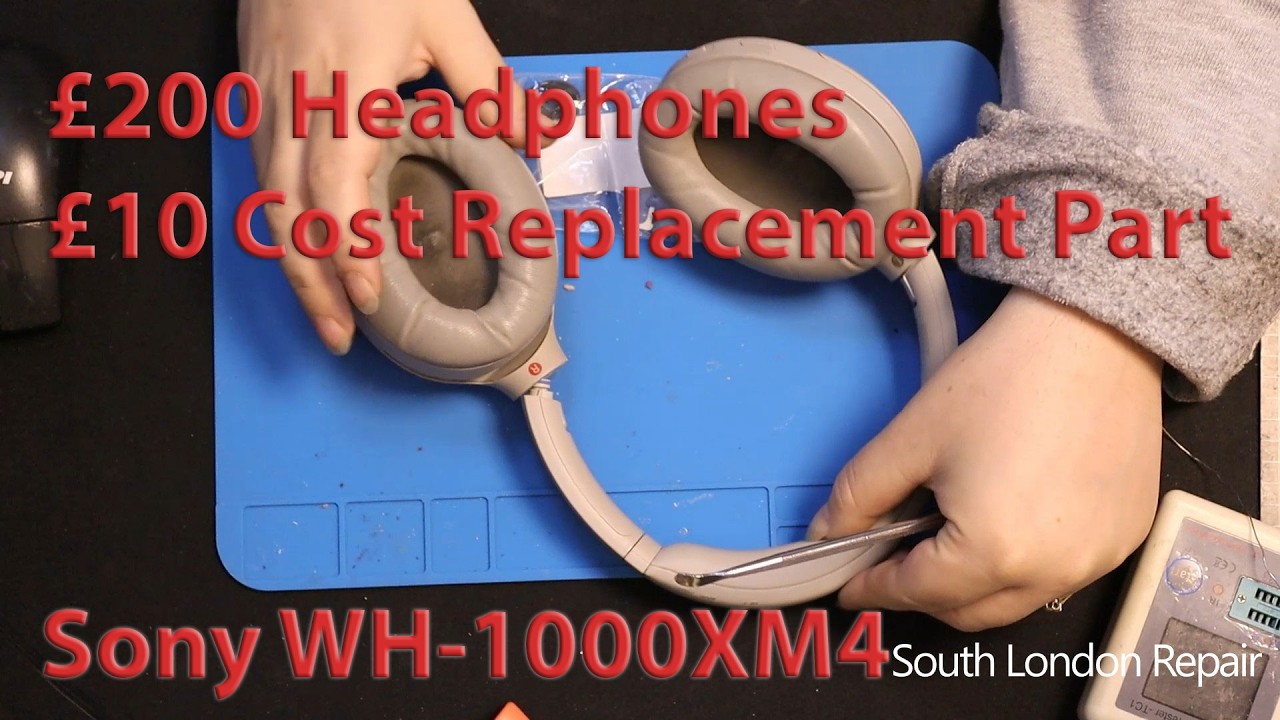 Sony WH-1000XM4 Broken hinge repair - how to video #microsoldering # ...