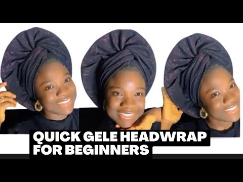 EASY & QUICK GELE FOR BEGINNERS/ Tutorial / Turban / Headscarf