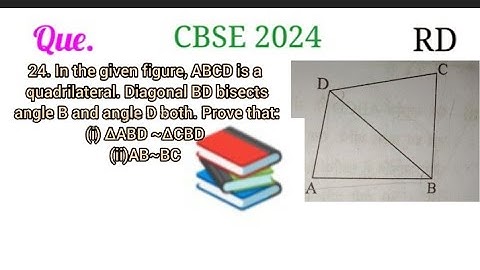 in the given figure ABCD is a quadrilateral.diagonal BD Bisects angle D both.prove that: