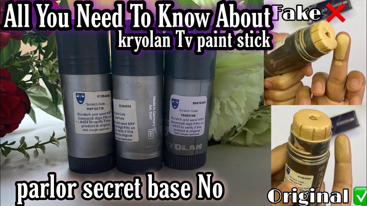 Kryolan TV Paint Stick Original Vs Fake | Kryolan tv Paint Stick Shades  Price #makeup #beautyhacks - YouTube