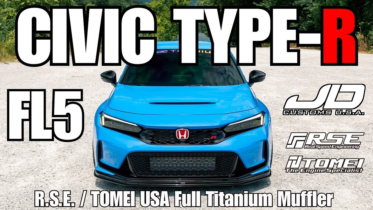 Honda Civic Type-R FL5 RSE x TOMEIUSA フルチタンマフラー Filmed by