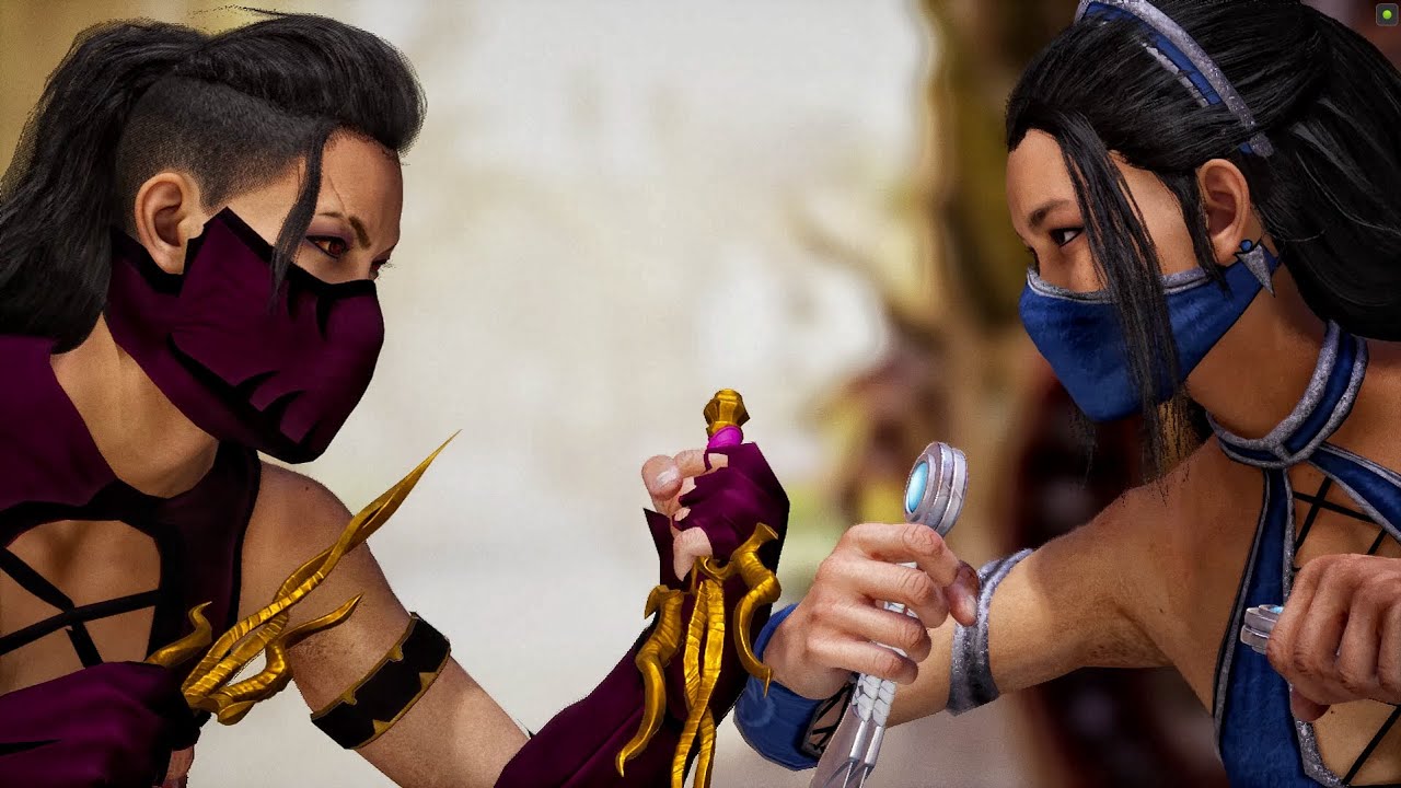 Mortal Kombat 1 Mileena MK9 VS Kitana MK9 - YouTube