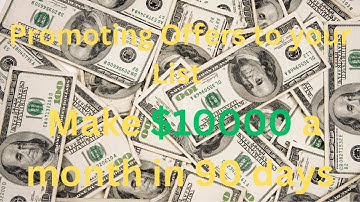 Promoting Offers to your List 