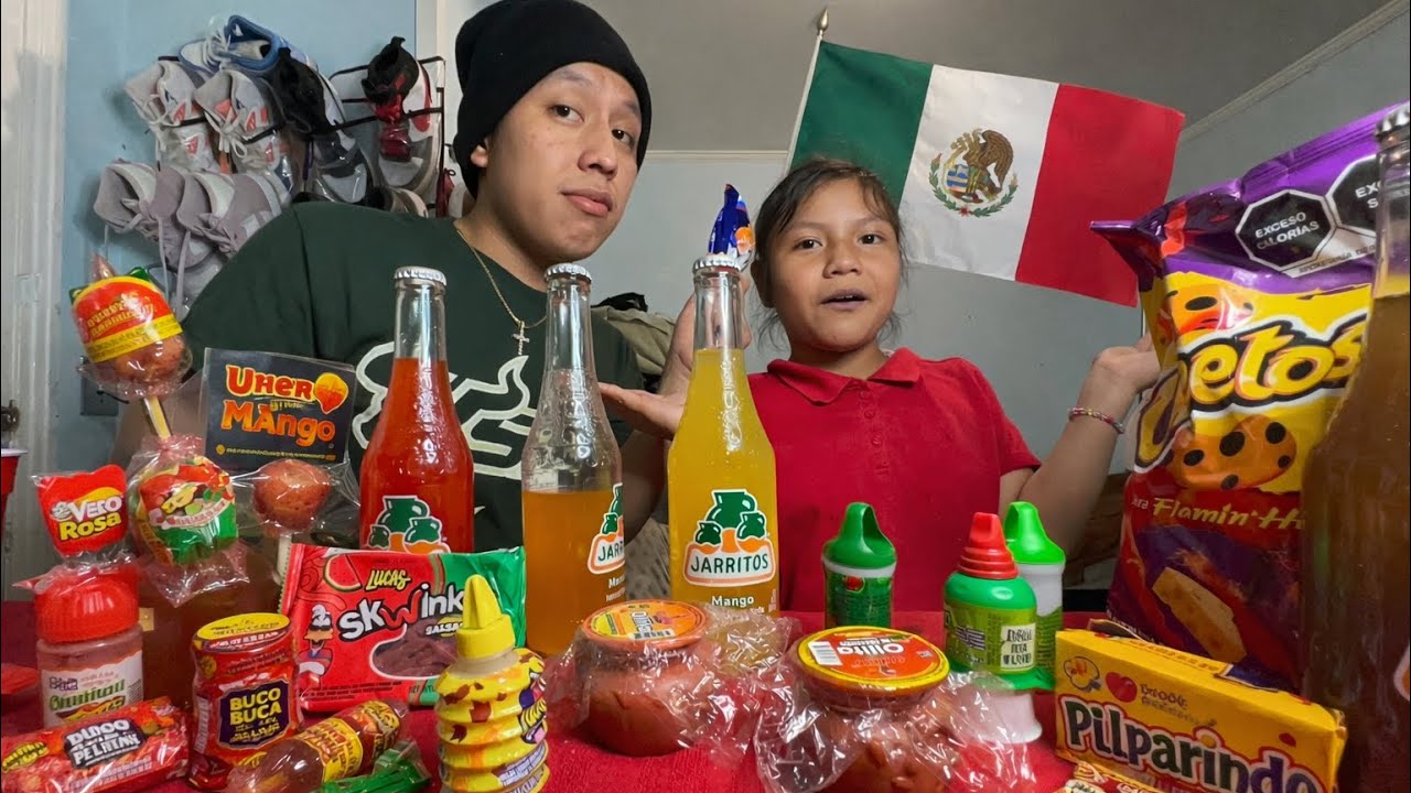Probamos Dulces De México Por Primera vez (Muy Picante)🥵 🌶️😫