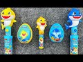 my favorite ASMR Candy💙💛Egg Surprise Lollipop Chocolates &amp; Toys Unpacking | Paw Patrol | Baby Shark