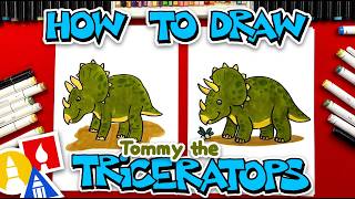 how draw tommy triceratops