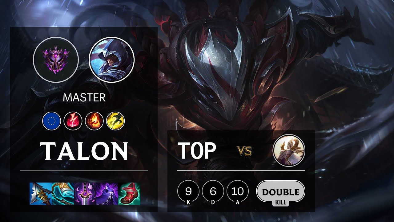 Talon Top vs Kayle - EUW Master Patch 10.25b
