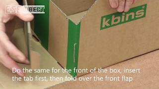 How to assemble K-Bins cardboard boxes (B range)