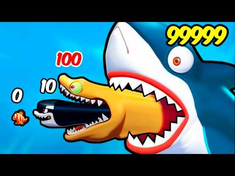 I ATE FISH TO GROW TO THE MAXIMUM LEVEL INSIDE THE AQUARIUM IN ROBLOX