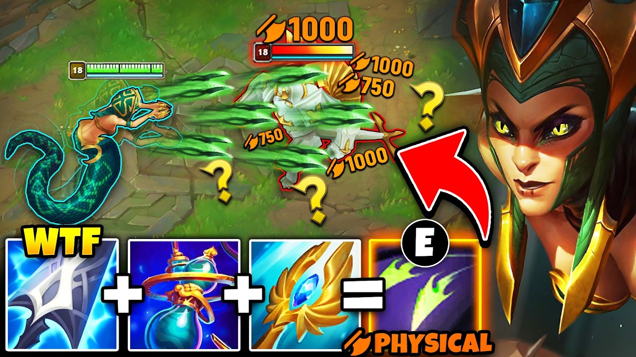 Cassiopeia, but I build Muramana and my E does Physical Damage (GENIUS NEW TECH)