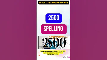 2500 Spelling 2500 Ko English Mein Kya Kehte Hain 2500 In Words 2500 Ki English Spoken English 