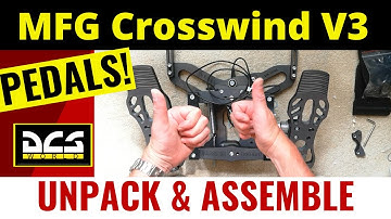 MFG Crosswind V3 Pedals - Unpacking & Assemble DCS Best Pedals for Flight Sim Part 1