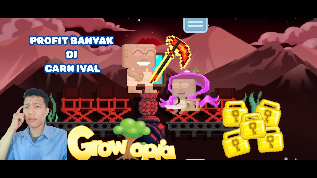 BERBURU FLAME SCYTHE DI CARNIVAL GROWTOPIA