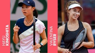 Hayu Kinoshita vs Valentina Ryser | W100 Takasaki QF Highlights