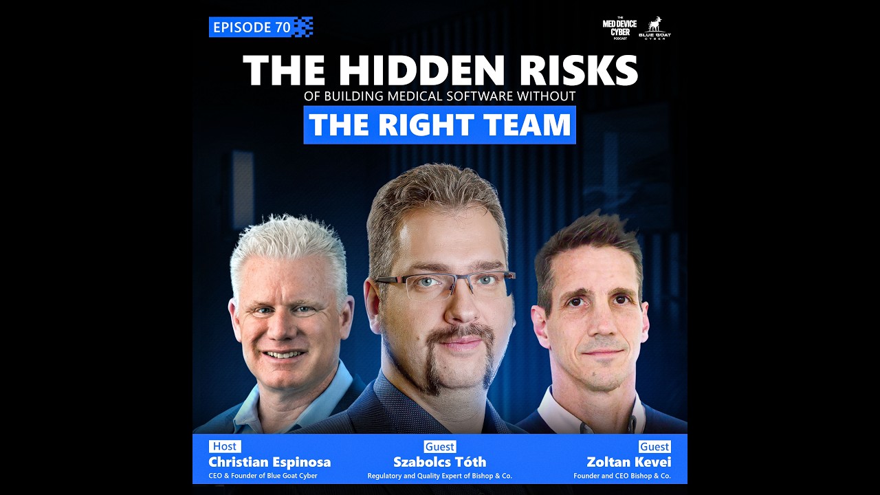 Episode 70 thumbnail, Why MedTech Needs Specialists with Zoltan Kevei and Saby Toth of Bishop & Co | 70